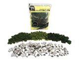 Woodland Scenics WDS TR1101 WDS1101 Light, Medium and Dark Green - 36/pkg  NEW
