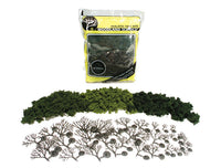Woodland Scenics WDS TR1102 WDS1102 Light, Medium and Dark Green - 14/pkg  NEW