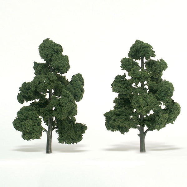 Woodland Scenics WDS TR1518 WDS1518 Medium Green Trees - 2/pkg O SCALE NEW