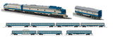 Lionel 2633250 Texas & Pacific LEGACY E8/F7 AA, 2633259 SuperBass F7B #1531B, 2627160 Aluminum 18" Passenger 4 Pack, 2627170 Aluminum 18" Passenger 2 Pack, 2627180 Aluminum 18" StationSounds Diner NEW