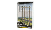 Woodland Scenics WDS2280 Pre-Wired Poles Single Crossbar O Scale