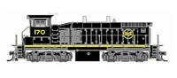 Atlas 40002556 EMD MP15DC Standard Hood w/DCC -- US Steel #170 (black, yellow) N SCALE NEW