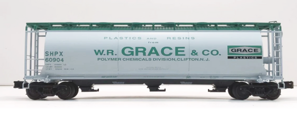 Atlas 6306-4 W.R. Grace & Co SHIPX ACF 3 Bay Cylindrical Hopper 60904 O scale