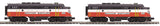 MTH Premier 20-20767-1  Western Maryland (Red/Black/White) F-3 A Unit Diesel Engine w/Proto-Sound 3.0 (Hi-Rail Wheels) - Cab No. 52 AND 20-20767-4 Non Powered