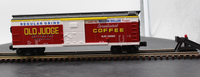 MTH 30-74071 Old Judge Coffee RailKing Box Car O SCALE NEW