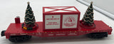 MTH Railking 30-76672 Christmas RailKing Flat Car w/Lighted Christmas Trees O SCALE Used Excellent