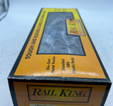MTH Railking 30-7634 Auto Transport Flat Car Featuring (2) 1969 Camaros O SCALE Like New
