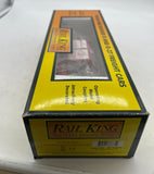 MTH Railking 30-76672 Christmas RailKing Flat Car w/Lighted Christmas Trees O SCALE Used Excellent