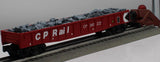 MTH 30-7009E CP Rail Gondola RailKing W JUNK LOAD O Scale Like New