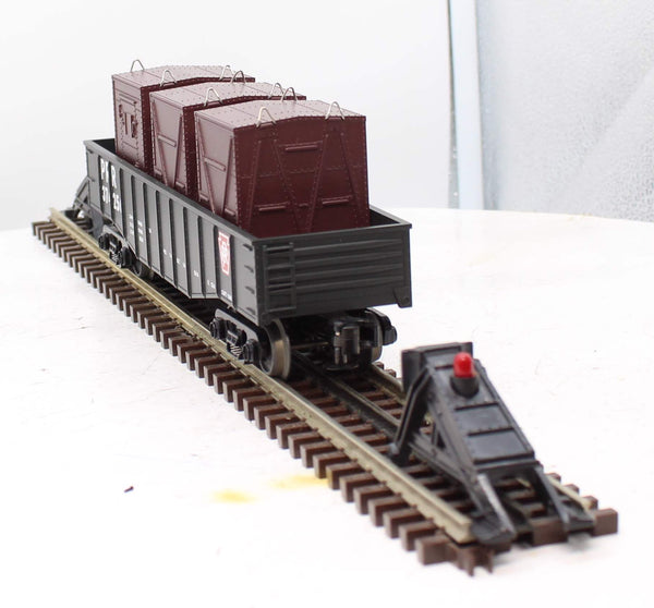 MTH 30-4136B PRR PENNSYLVANIA GONDOLA W/LCL CONTAINERS CAR RAIL KING O