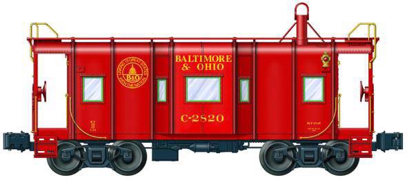 Lionel 6-17664 Baltimore & Ohio #C-2824 I-12 Caboose Smoke O SCALE NEW