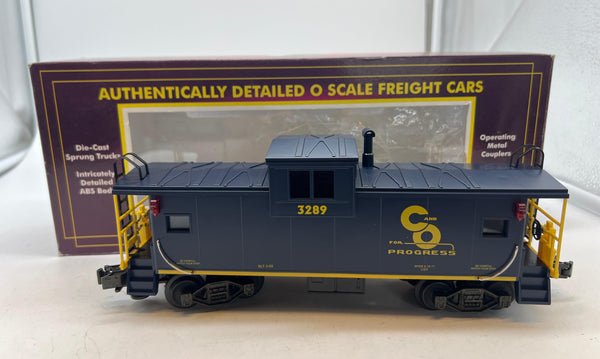 MTH MT-9102 Chesapeake & Ohio C&O Extended View Caboose O Scale  Like New