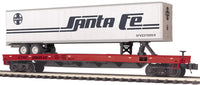 MTH Premier 20-95704 Santa Fe Premier Flat Car w/ 48 Trailer #290553 limited O Scale NEW