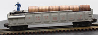 Lionel 6-19877 AT&SF Santa Fe 3562-25 Operating Barrel Ramp Car O SCALE Like New