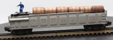 Lionel 6-19877 AT&SF Santa Fe 3562-25 Operating Barrel Ramp Car O SCALE Like New