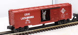 Lionel 6-19809 Erie Lackawanna Operating box car w/mailman (mail bag is missing) O Scale Like New