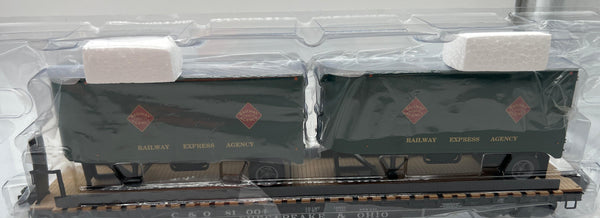 Lionel 6-27565 Railway Express Agency  REA C&O PS-4 Flatcar with Piggyback Trailers #81004 O SCALE NEW