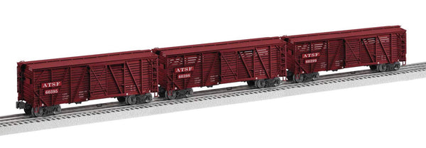 Lionel 2026820 Santa Fe Vision Stock Car 3-Pack O SCALE NEW