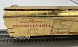 MTH 30-7446 PENNSYLVANIA PRR Box Car Millenium gold plated  RailKing O Scale Like New