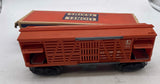 Lionel Postwar 3656 Operating Cattle Car O Scale Used Excellent Damaged Box as is 2 cows included