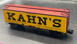 MTH Premier 20-94492 Kahns Dressed Beef 36 Woodsided Reefer Car O SCALE Like New