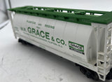 MTH Premier 20-97462 W.R. Grace 3-Bay Cylindrical Hopper Car O SCALE Like New