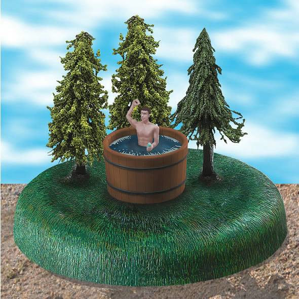 Lionel 6-24160 Rub-a-Dub-Dub Animated Bathtub scene O SCALE Used Excellent