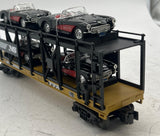 MTH Railking 30-76444 Norfolk Southern NS Auto Carrier Flat Car w/(4) '57 Chevrolet Corvettes O SCALE Like New