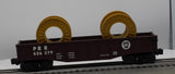 Lionel 6-26379 Pennsylvania PRR O27 Gondola w/Cable Reels O SCALE Like New