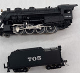 Bachmann Plus 31401 SANTE FE 2-8-0 ENGINE W/ SMOKE HEADLIGHT & TENDER No. 705  HO SCALE Like New