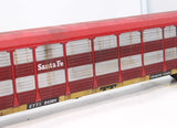 MTH Premier 20-98254 Santa Fe Corrugated Auto Carrier O SCALE WEATHERED AS IS Like New