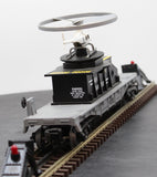 MTH Railking 30-7658 MTH Transport Flat Car w/Operating Helicopter O SCALE Used Excellent