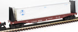 K-Line 3-Rail O GA 6991 ATSF Santa Fe Flat Car W/Bulkheads & Stakes K-6991 O SCALE Like New