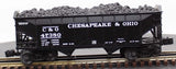 Lionel 6-11873 Chesapeake & Ohio C&O Offset Hopper 3-Pack O SCALE Like New
