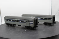 MTH Railking 30-6024 New York Central 2-Car O-27 Streamlined Combo/Diner Set O SCALE Used Excellent Damaged Box