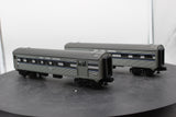 MTH Railking 30-6024 New York Central 2-Car O-27 Streamlined Combo/Diner Set O SCALE Used Excellent Damaged Box