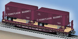 Lionel 6-17582 Pennsylvania PRR PS-4 Flatcar with Piggyback Trailers #469617 O SCALE NEW