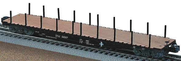 Lionel 6-17578 Boston & Maine PS-4 Flatcar w/stakes #34007 O SCALE Like New