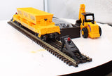 K-Line K724-8011 Trackside Construction operating dump car and loader O SCALE Like New