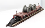Lionel 6-16983 PRR F-9 Well Car W/Cable reels O SCALE Like New