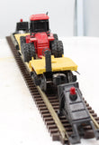 Lionel 6-16957 Depressed-Center Flatcar with ERTL Case 4WD Loader O Scale Used