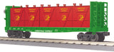 MTH Railking 30-76601 Christmas RailKing Flat Car - w/Bulkheads & LCL Containers O SCALE Like New