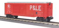 MTH Railking 30-74098 Pittsburgh & Lake Erie 40' Double Door Box Car red O SCALE NEW