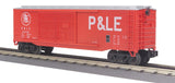 MTH Railking 30-74098 Pittsburgh & Lake Erie 40' Double Door Box Car red O SCALE NEW