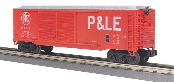 MTH Railking 30-74098 Pittsburgh & Lake Erie 40' Double Door Box Car red O SCALE NEW