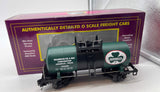 MTH Premier 20-96118 Shamrock Oil & Gas 8000 Gallon Tank Car O SCALE Like New