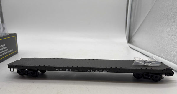Weaver U2519LD US Army 50' Flat Car Road # 38019 O Scale  NEW