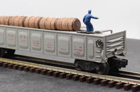 Lionel 6-19877 AT&SF Santa Fe 3562-25 Operating Barrel Ramp Car O SCALE Like New