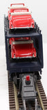 MTH Railking 30-76309 Wabash Auto Carrier Flat Car w/(4) '37 V8 Convertibles O SCALE Like New