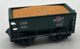MTH Railking 30-7519 Chicago & North Western Ore Car w/coal load Dark green body with CNW herald O SCALE Like New